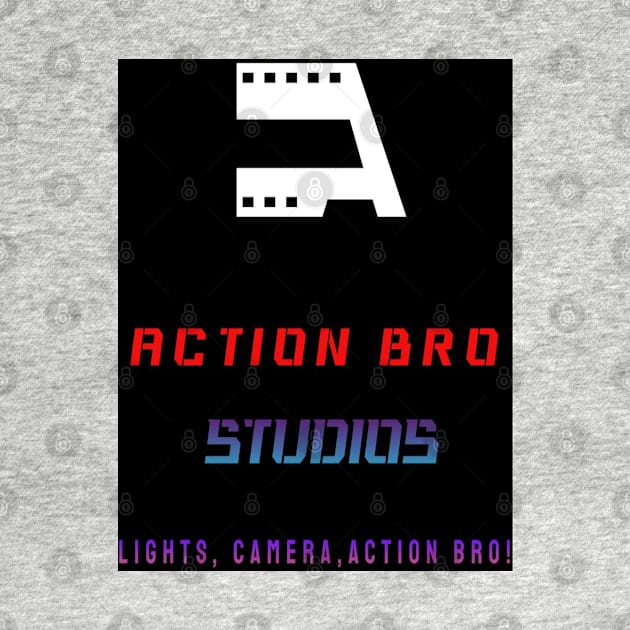 Film strip logo with new slogan by Action bro studios merch